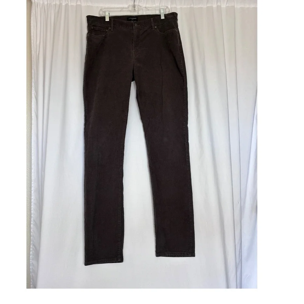 Banana Republic Mens Brown Corduroy Slim Fit Pants 36x36 (Fits 36X34) Trousers